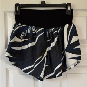 FP Movement by Free People Navy Black and White Athletic Shorts